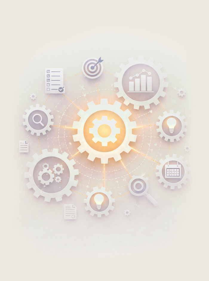 Abstract image representing a system and structure