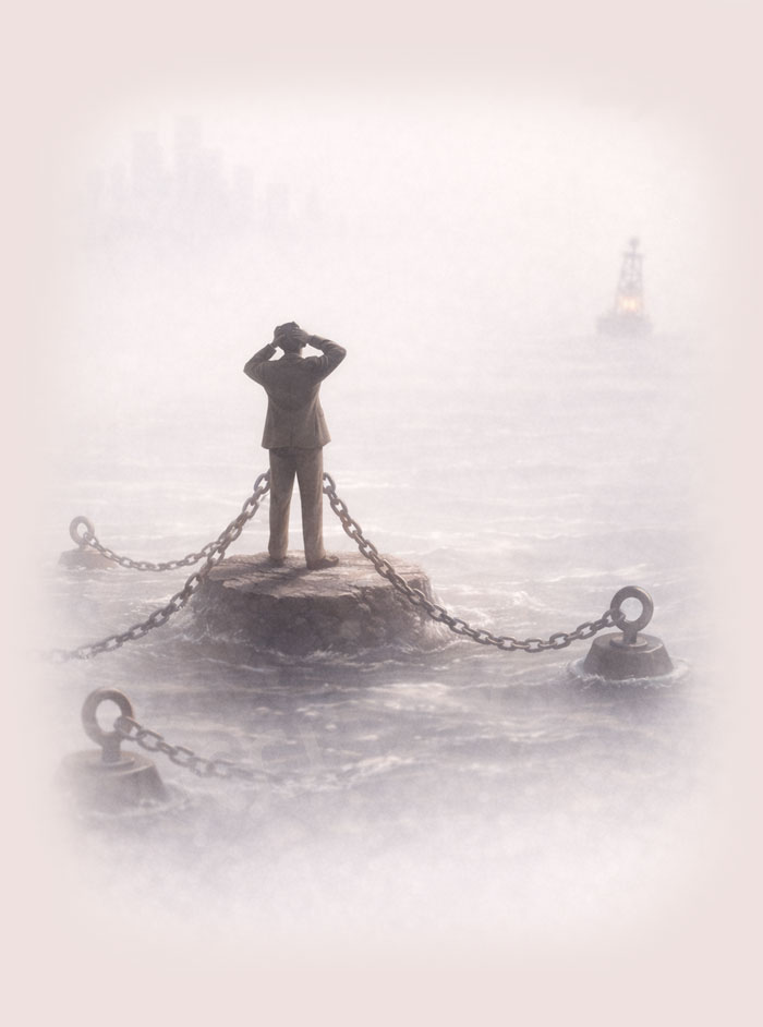 Abstract image representing stuckness and drift